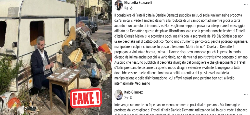 Dall'indignazione (fuor di misura) dei difensori del sindaco per l'immagine creata con l'IA alla comunicazione sfiancante