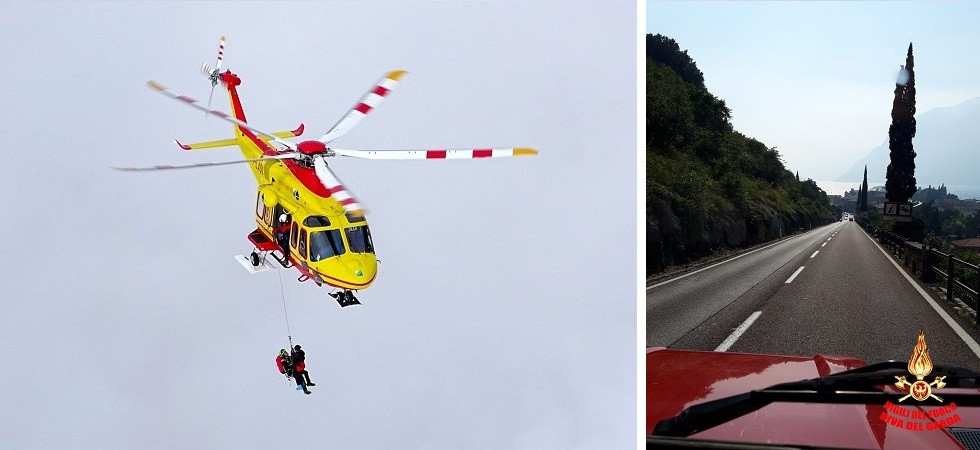 Perde la presa e cade da oltre 8 metri, scalatrice 67enne trasportata con l’elicottero al Santa Chiara