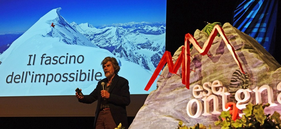 Foto Marco Miori Reinhold Messner incanta il pubblico di Vezzano, Mese Montagna'' chiude così in grande stile