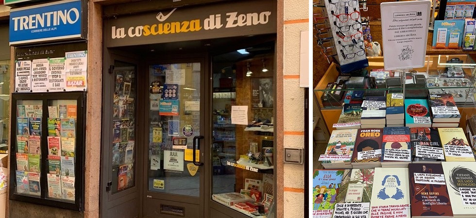 Coronavirus, la libreria Arcadia deve chiudere ma trova ospitalità al tabacchino