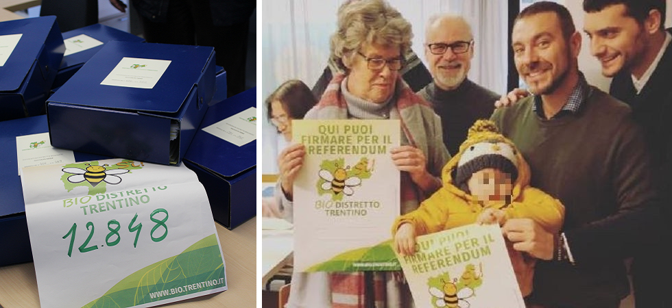 Una valanga di firme per il Bio-distretto: “In soli 2 mesi raccolte 12.848 firme, quasi 5000 più del necessario”