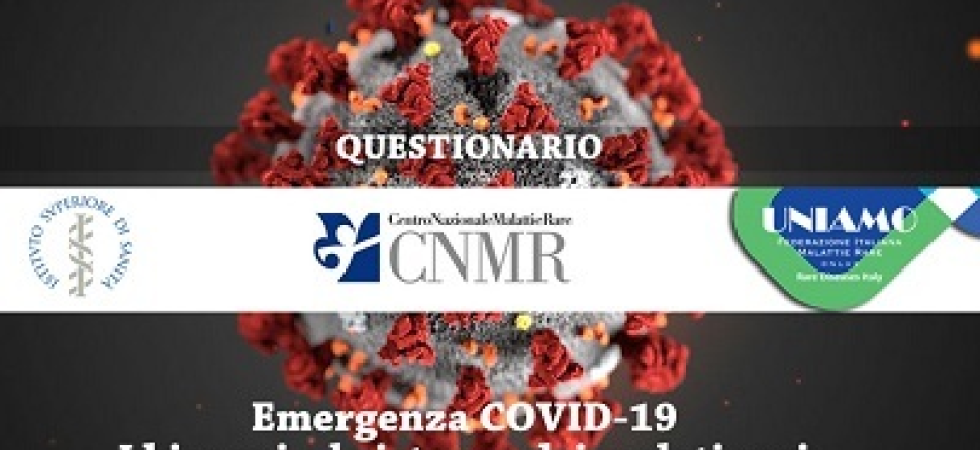 Coronavirus, lanciato un questionario per sondare problematiche ed esigenze dei malati rari