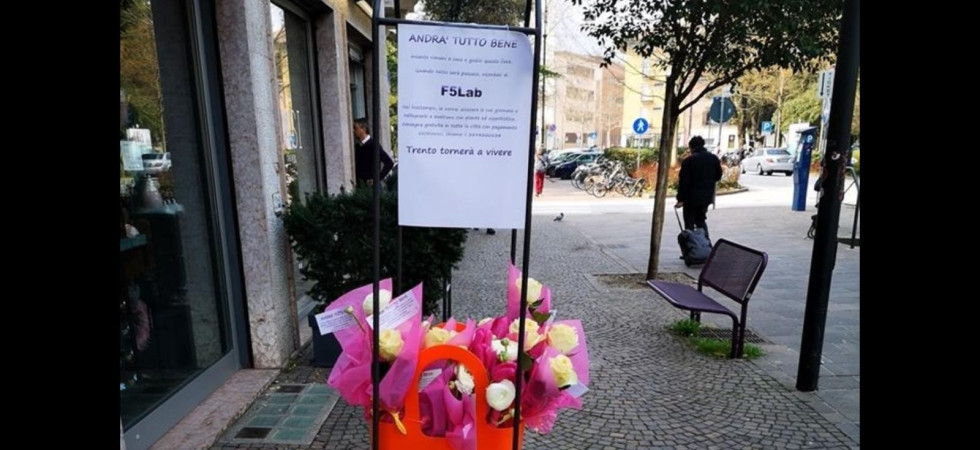 Per il coronavirus dovrei buttarli, prendete un fiore e quando sarà tutto finito ricordatevi di noi''