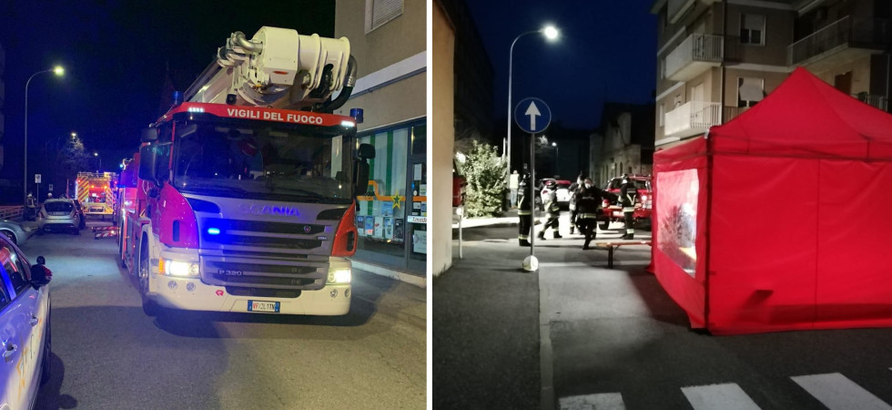 Paura nella notte, un appartamento distrutto dalle fiamme
