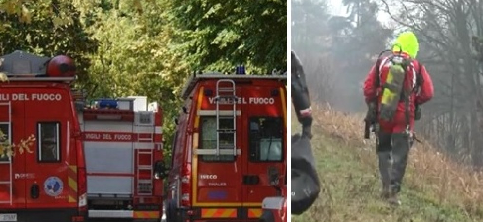 Foto archivio Scomparsa una donna di 48 anni, in campo i cani da ricerca, i vigili del fuoco