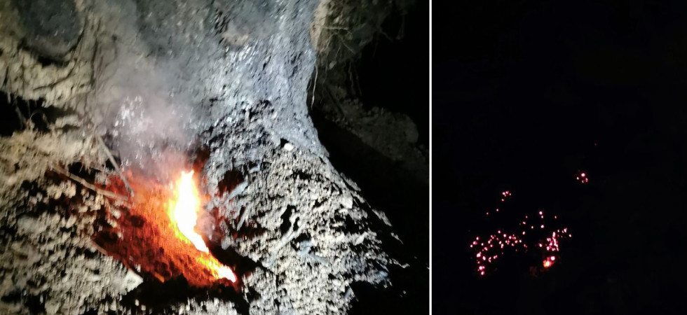 Incendio nei boschi di Levico, nuovi focolai nella notte