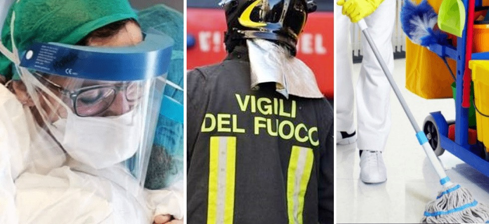 Coronavirus, Operatori in prima linea, vigili del fuoco, forestali