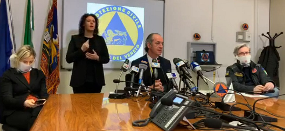 Coronavirus in Veneto, 39 vittime nelle ultime 24 ore