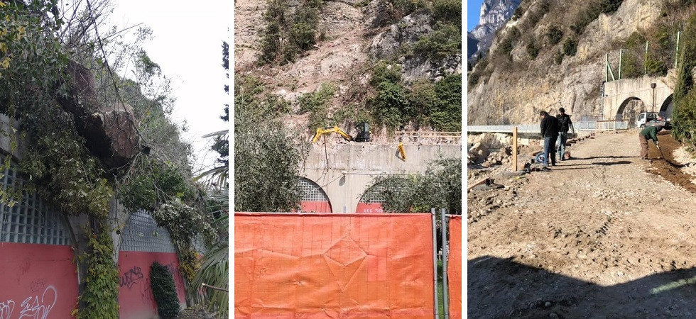 Foto d'archivio Alto Garda, il sindaco Morandi: “La ciclabile sul lungolago rimarrà chiusa per almeno un mese”