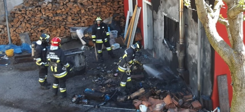 Paura a Vermiglio, in fiamme il locale caldaia: sul posto una ventina di vigili del fuoco