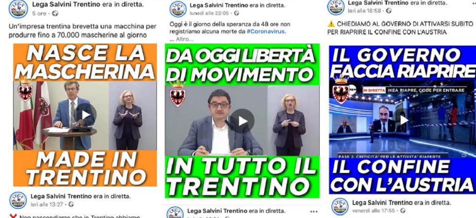 Coronavirus, la Lega fa propaganda con stemma della Pat