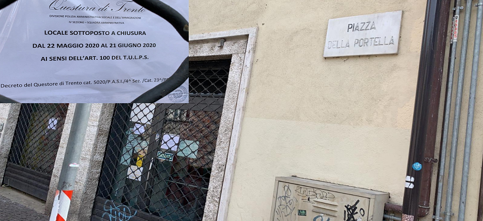 Degrado, chiuso il minimarket in Piazza della Portela
