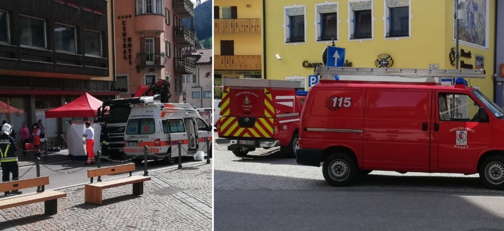 Travolto da un camion, tragedia a Moena