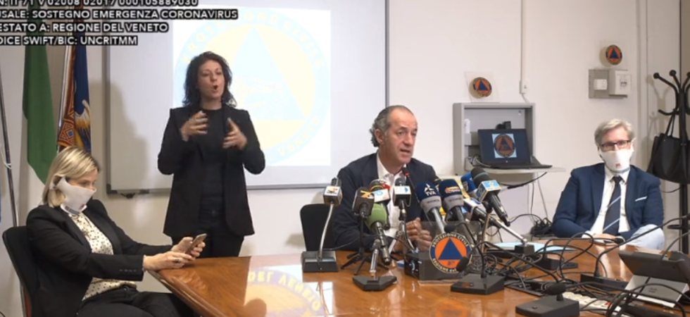 Coronavirus, Zaia: Da lunedì 1,2 milioni di veneti torna al lavoro