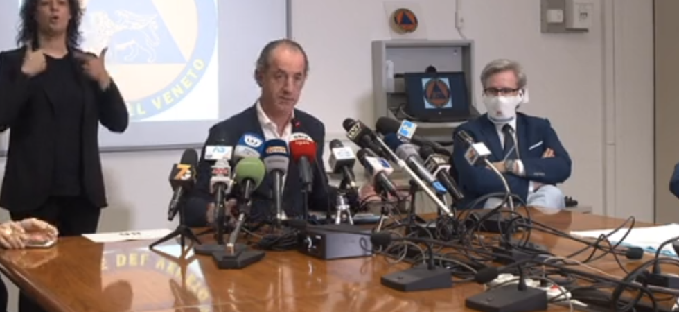 Coronavirus, Zaia esulta: Con il governo, passata la nostra linea