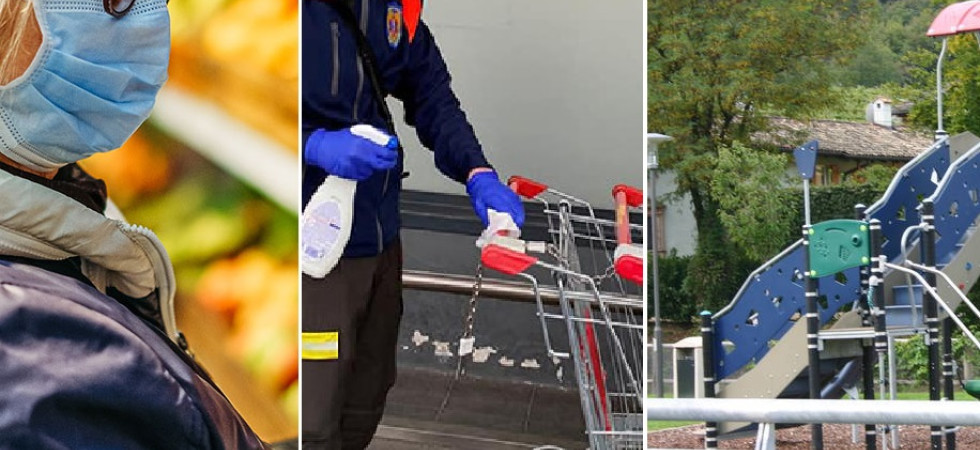 Coronavirus, dalle mascherine ai guanti ma anche linee guida per i circoli e indicazioni per le aree gioco