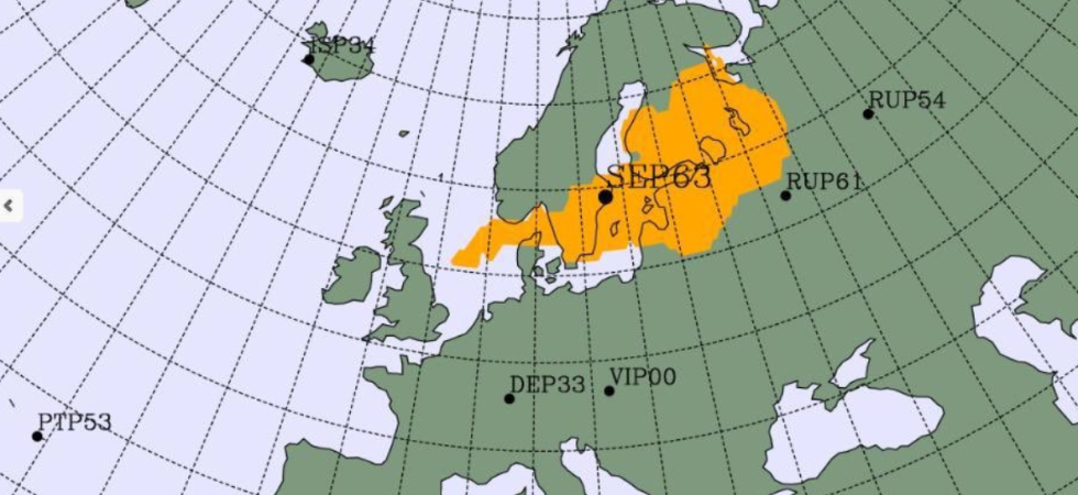 Una nube radioattiva sul Nord Europa