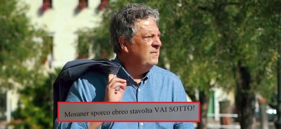 Lettera anonima al sindaco Mosaner: “Sporco ebreo stavolta vai sotto”
