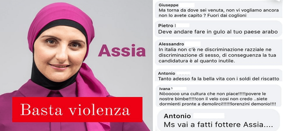 Insultata e minacciata perché donna e musulmana