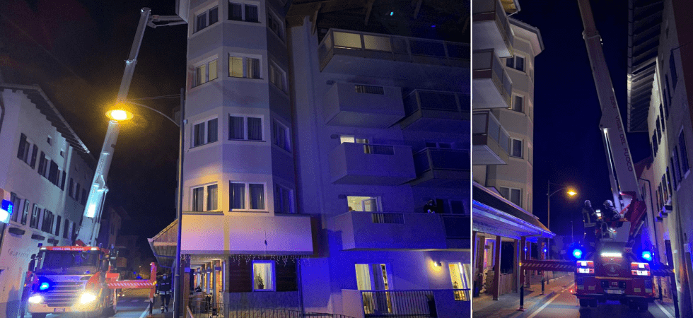 Principio d'incendio in un albergo di Folgaria, ospiti evacuati per l'intervento dei vigili del fuoco