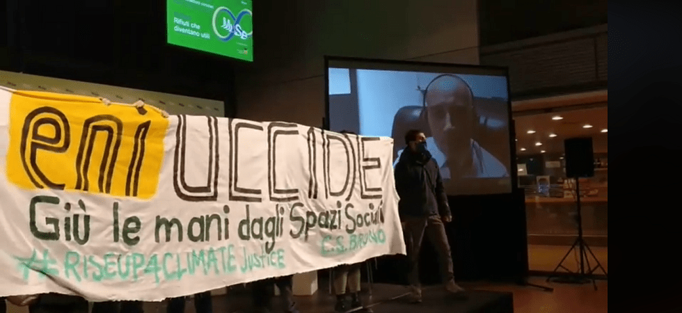 Irruzione al Muse per interrompere l’evento sponsorizzato da Eni