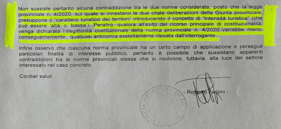 Se anche l'assessore Failoni sembra sperare'' che la sua legge venga bocciata