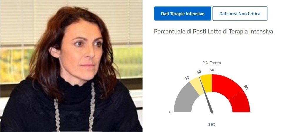 Coronavirus, Segnana: Il tasso di occupazione delle terapie intensive al 10%''