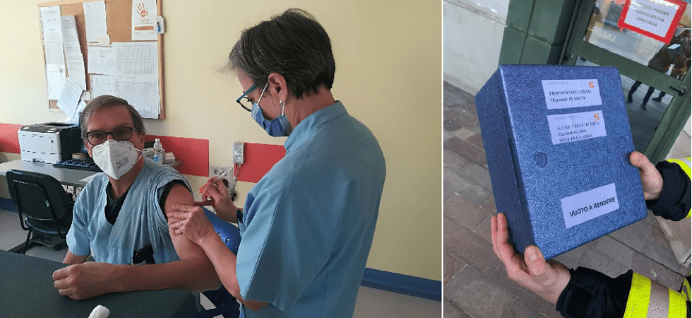 Coronavirus, le dosi dei vaccini arrivano negli ospedali delle valli