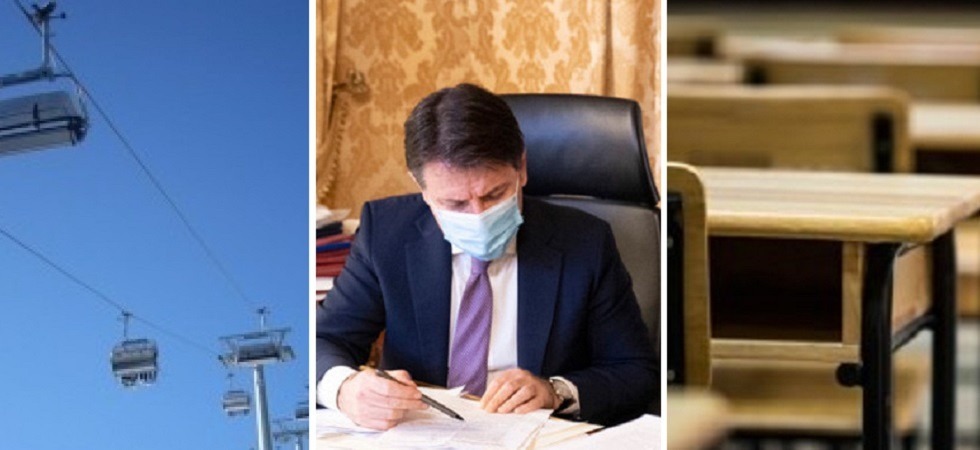 Coronavirus, impianti aperti a gennaio, scuole superiori al 50% in presenza e centri commerciali chiusi nel week end
