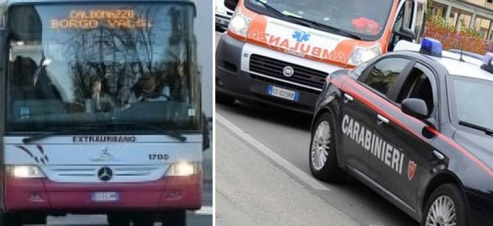 Urla e spintoni alla discesa dall'autobus