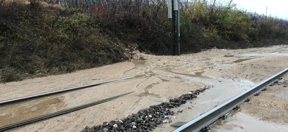 Maltempo, interrotta la ferrovia del Brennero