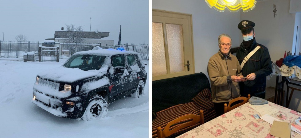 Bloccata in casa dalla neve non riesce a ritirare la pensione