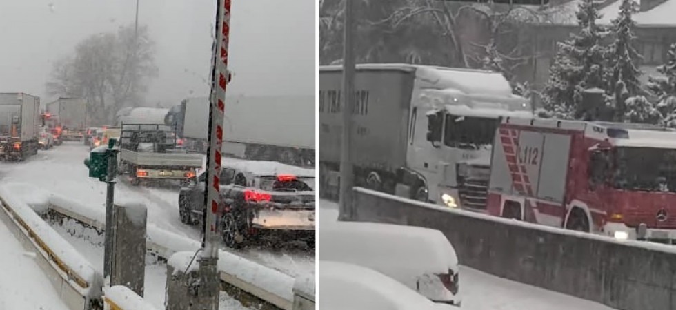 Maltempo, traffico in tilt a Trento nord