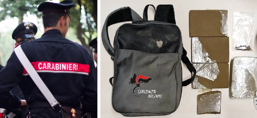 Spaccio di droga, più di un chilo di hashish trovato dai carabinieri