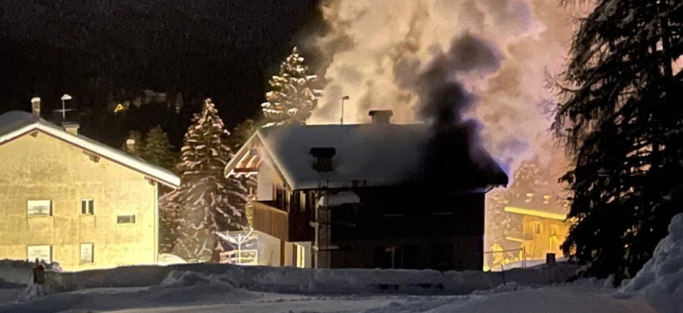 Incendio a Folgaria, fuoco in un'abitazione