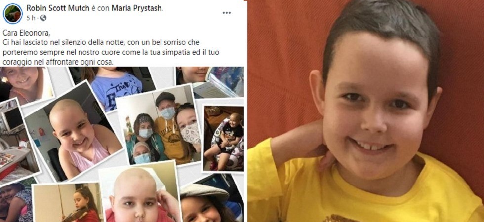 Addio a Eleonora ad appena 8 anni