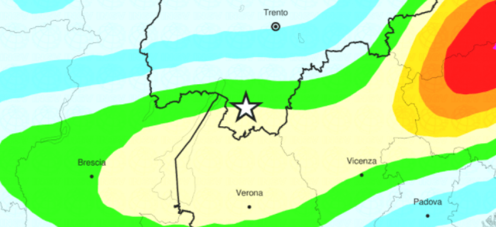 Sciame sismico in Trentino, cinque scosse in poche ore, ben quattro ad Ala