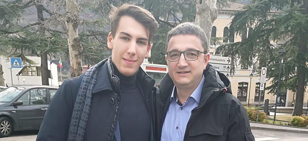 Foto pubblicata il 22 maggio - Divan e il presidente Fugatti Il leghista Divan: “Troppi contagi?