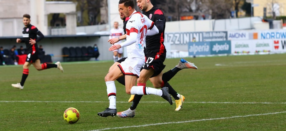 Il capitano dell'Fcs Hannes Fink, al rientro dopo aver osservato un turno di squalifica (foto Fc Südtirol)