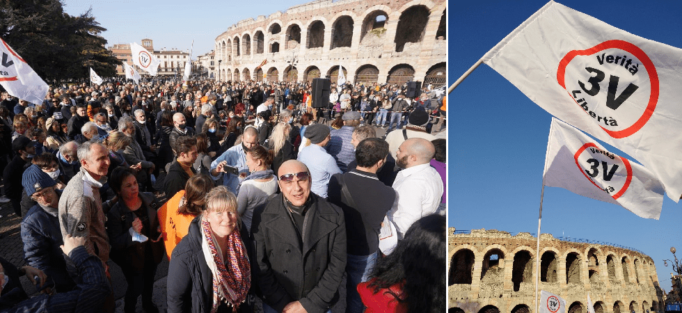 No-vax, dopo il raduno di Verona interviene l'Ordine dei medici: "Minimizzano la pandemia, creando confusione"