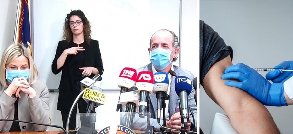 Coronavirus, l'allarme di Zaia: Molti insegnanti hanno abbandonato la vaccinazione'' e sulle dosi spiega: Ancora poche''