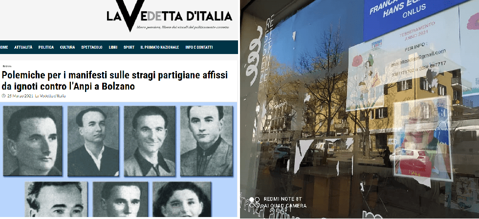 Una "lettera anonima" sul blog di Casapound rivendica l'imbrattamento della sede di Anpi