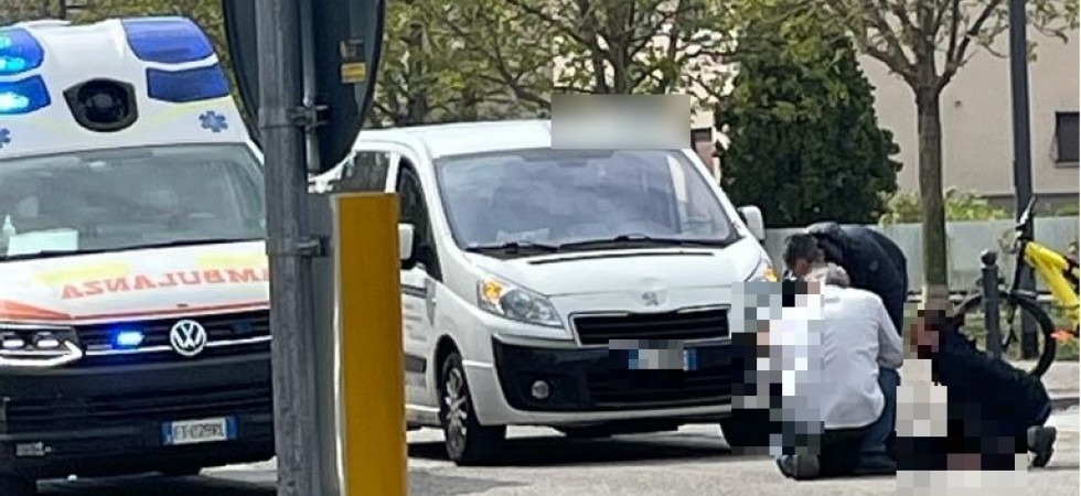 Investimento a Rovereto, una donna è stata trasportata in ospedale