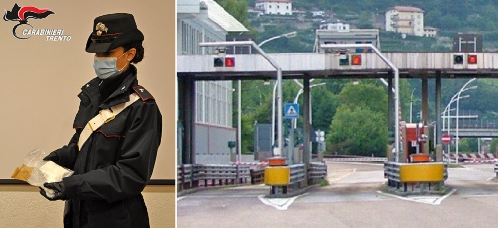 I carabinieri fermano un 34enne e smontano la portiera dell'auto noleggiata: trovano oltre 200 grammi di cocaina
