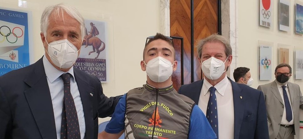 “Campione nello sport e nella vita” il giovane trentino Michele Oberburger premiato dal Coni