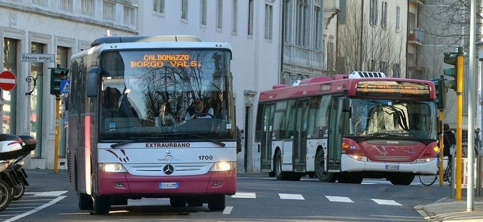 Coronavirus, la capienza del trasporto pubblico in Trentino si alza all’80%