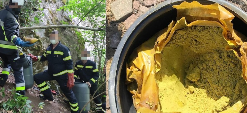 In una grotta 60 chili di esplosivo, erano delle truppe naziste della Wermacht