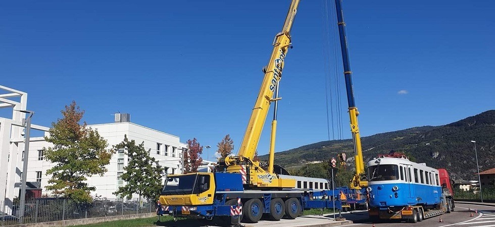 Foto dal gruppo Facebook "Gli Amici di Cortina" Il "Treno delle Dolomiti" lascia Trento e torna a casa