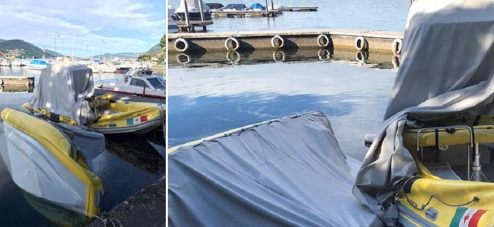 Un gesto ignobile'', due idroambulanze della Croce rossa danneggiate e affondate con le attrezzature mediche al lago d'Iseo