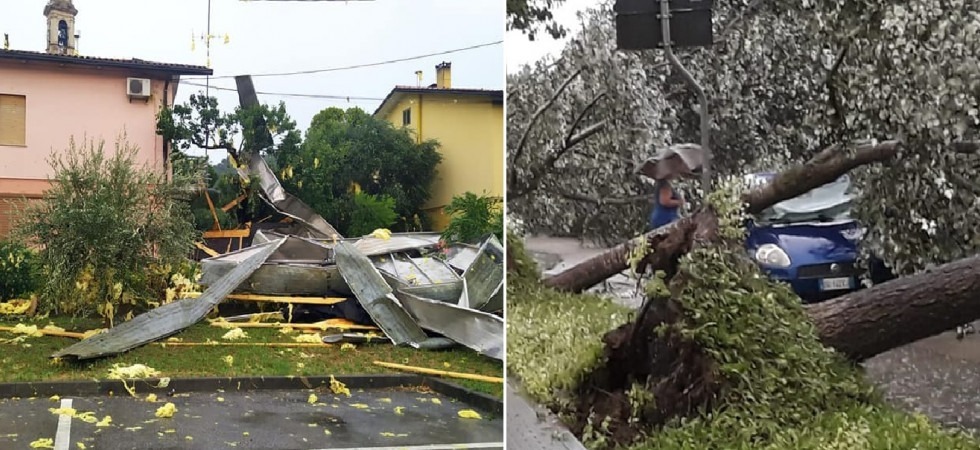 Alberi sradicati, edifici scoperchiati, in Veneto numerosi danni per il maltempo